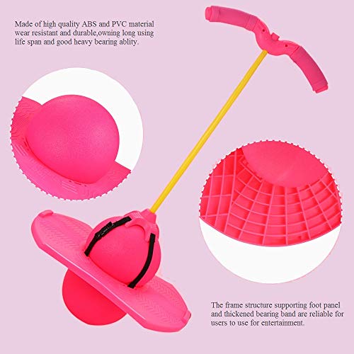 Boterlun Pogo Ball With Handle, Pogo Stick Pogo Jumper For Kids Over Ages 6 And Adults With Pump And Strong Grip Deck To Exercise(Pink) #TOP2