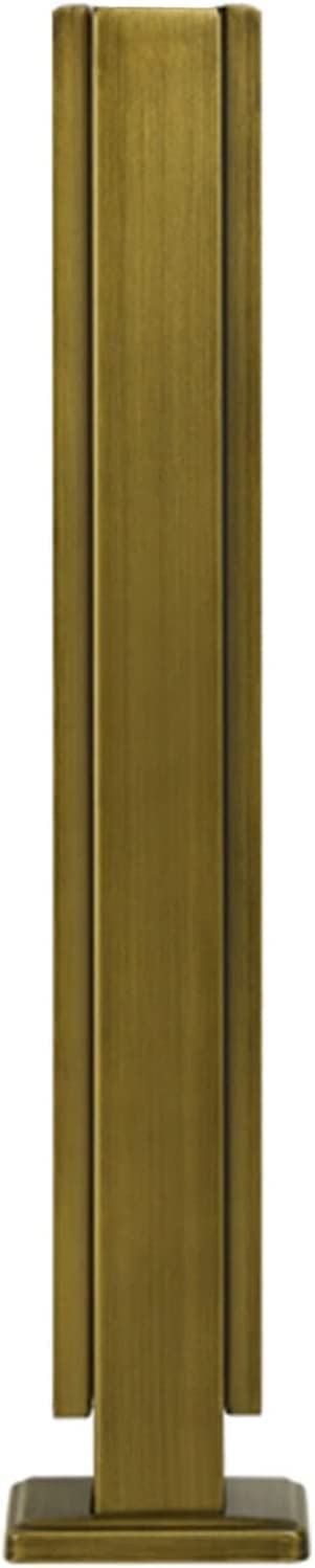 Poteau de balustrade en verre en acier inoxydable bronze monté au sol pour panneau 10-12mm