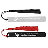 Hochwertiges Material: Diese Lesezeichen sind aus rostfreiem Metall gefertigt, so dass sie robust sind und nicht rosten werden. Aufgrund der hohen Härte des Metalls lässt sich das Lesezeichen nicht leicht verformen. Im Vergleich zu traditionellen Holz-Lesezeichen sind diese Metall-Lesezeichen haltbarer und Sie können sie sicher für eine lange Zeit verwenden.