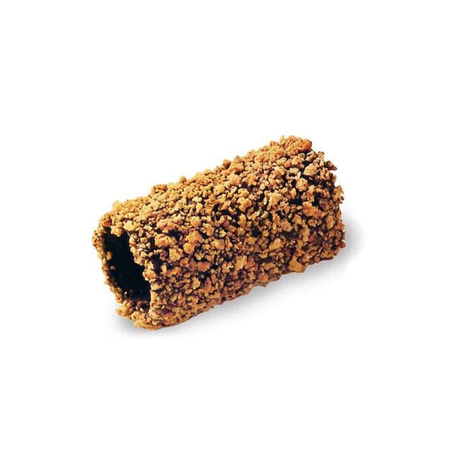 CANNOLO 19/5 AMARETTO Cialda ricoperta di cacao e granella all’amaretto