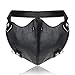 Produktbild Amphia Maske,Steampunk Gothic Maske - Punk Rock Schwarz Unisex Motorrad Punk Halloween Cosplay Style Metall Niet Maske