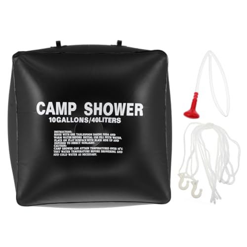 BRIGHTFUFU Solar Camping Shower Bag 40l Portable Shower Pouch for Outdoor Activities