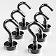 X-Bet Magnetic Hooks - Heavy Duty Neodymium Magnetic Hooks for Cruise Cabins (6 Stück Schwarz, 12.2 Kg)