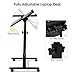 LANGRIA Laptop Rolling Cart Table Height Adjustable Mobile Laptop Stand Desk