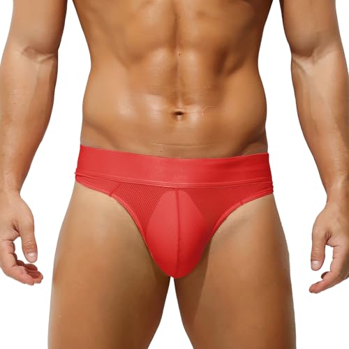KAREN SPACE String sexy taille basse pour homme, A2-rouge, Small