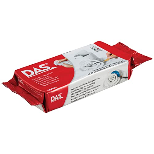 Image of Prang DAS Air Hardening Modeling Clay, Resealable Tub, Set of 4 Clay Blocks, 1.1 Pounds Each, White (00384)