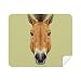 Brown Strong Horse Animal Cleaning Cloth Screen Cleaner 2pcs Suede Fabric