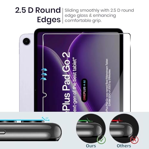 Image of Czartech Tempered Glass Guard for OnePlus Pad Go 2 12.1 inch / OnePlus Pad 2 Screen Protector Guard (Anti-Scratch and Smudge Proof) - 1 Pack
