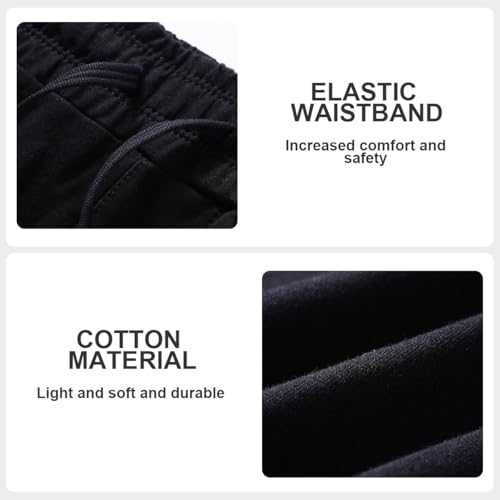 Casey Kevin Men's Casual Cotton Shorts 5 Inch Sweat Jogger Hiking Shorts for Men with Pockets3