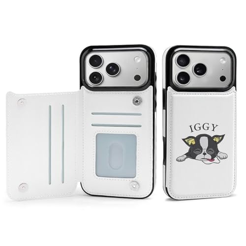 手帳型 ジョジョの奇妙な冒険 イギー 対応 iPhone 17 Pro Max用ケース カード収納 スマホケース 財布型 携帯ケース 軽量 全面保護 スタンド機能