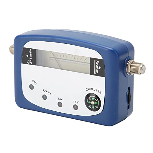 Digital TV Signal Star Finder, TV Antenna Signal Strength Meter, Digital Satellite Signal Finder Meter with 4 Lights Compass for Remote Satellite Antennas, Signal Meter for TV