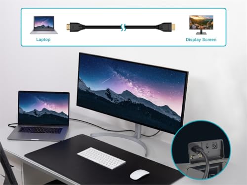 Cable HDMI de ultra alta velocidad Monoprice CL3 de 48Gbps con HDR negro 5