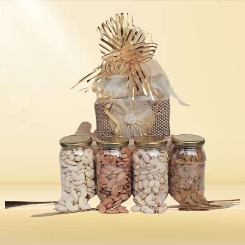 Image of NUTRI MIRACLE Rakhi Nut Assortment with Chocolates | Raksha Bandhan Dry Fruit Hamper |Festive Gift Box