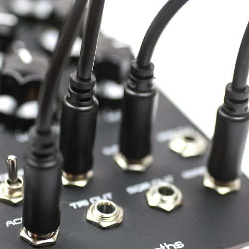 Câbles de patch Eurorack 3.5mm noirs pour organiser votre studio modulaire