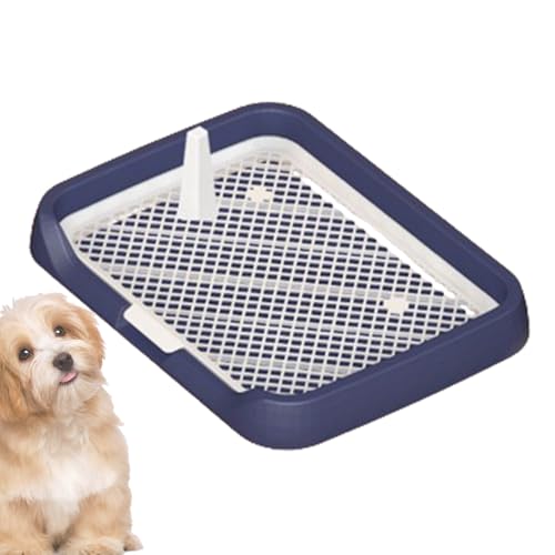 Inodoro para perros – Superficie de malla elevada, diseño de bandeja a prueba de fugas, soporte absorbente para mascotas de secado rápido, orinal de interior compacto, eficiente de separación