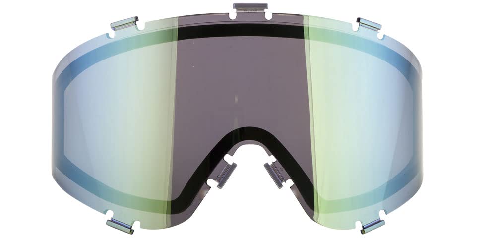 JTSpectra Paintball Mask Dual-Pane Thermal Replacement Lens - Chrome