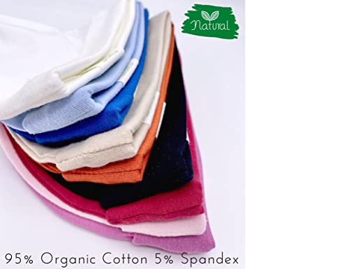 Organic Baby Hat for Boys/Girls/Newborns/Infant Hospital Hat (Mocha/Pumpkin)3