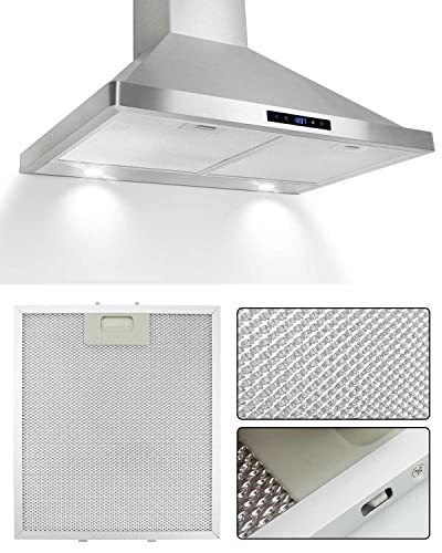 W10169961A Range Hood Filter Replacement, 3-Layer Mesh Hood Vent Filter Fit For Whirlpool Kitchen Aid Ikea Jenn Air, Aluminum Range Hood Grease Filter Replace W10870878 W10875058, 10.5X12Inch (2 Pcs) #TOP5