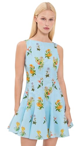 Hemant and Nandita Women's Skater Dress, Blue, S