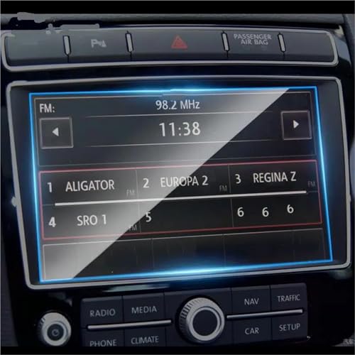 Film protection écran LCD verre trempé anti-rayures voiture VW Touareg 2011-2018 dalle 6.5 8 pouces