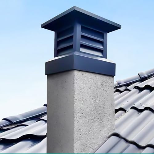 Sombrero de chimenea de aluminio cuadrado y resistente 2