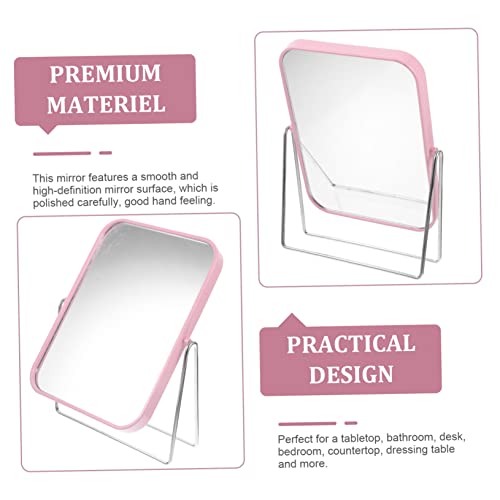 Espejo para maquillaje FOMIYES con luces LED de escritorio miniatura 4