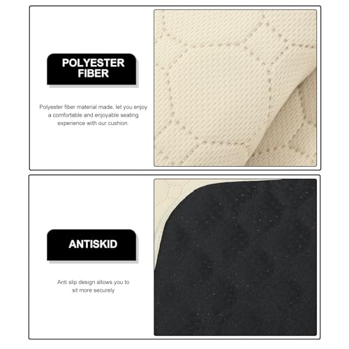 Cojín de asiento beige lavable almohadilla para silla sofá protector coche y hogar 3