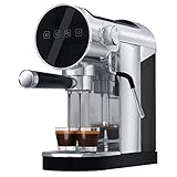 skyehomo Espresso Machine, 20 Bar Espresso Coffee Maker with Milk Frother Steamer, Espresso and Capp