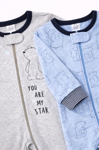 Image of TuddyBuddy 100% Cotton Multi Color Zipper Romper Sleepsuit /Romper /Jumpsuit for Baby Boy & Baby Girl