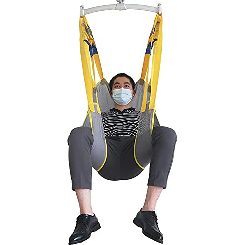 Eslinga grande de malla para ascensor de pacientes para ducha, elevador de paciente, vestido de ascensor, acceso al inodoro, correa acolchada de alta calidad con reposacabezas