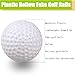 KOFULL Plastic Golf Balls, 24/Pack Practice Golf Balls, 42mm Fake Hollow Limited Flight Golf Practice Balls for Swing Practice Driving Range Backyard, Golf Party Decorations DIY Ideas
