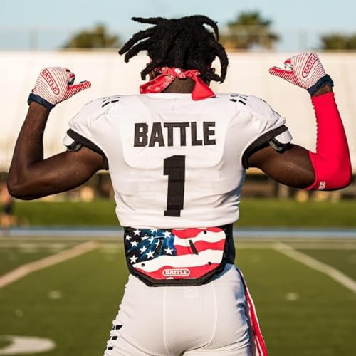 Miniatura 4 de Battle Sports Diamond - Placa trasera de fútbol  Protector rígido de espalda baja con espuma contorneada para protección de alto impacto para