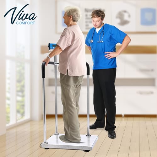 Vivacomfort 904-05 Medical Grade Digital Scale With Handles For Elderly, Bariatric Physician Scales thumb #7