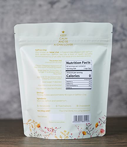 Té negro suelto con azafrán 40 tazas miniatura 6
