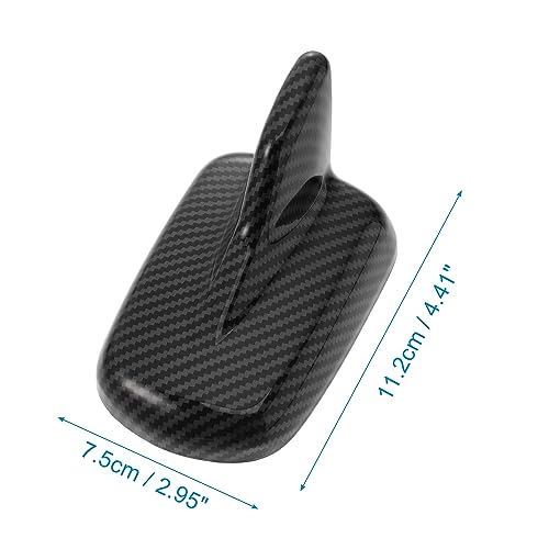 Antenne de toit aileron de requin finition carbone noir chic - 3