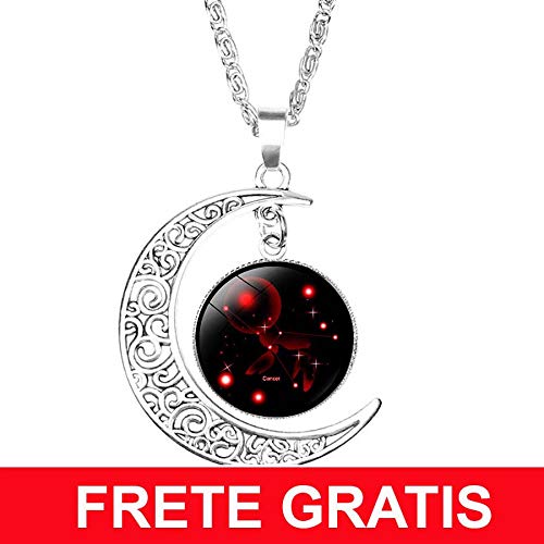 Pingente Colar Cordão Gargantilha Signo Zodíaco Frete Grátis