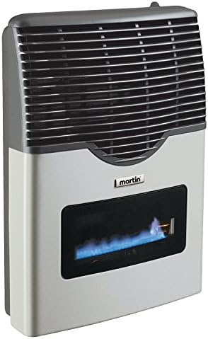 MARTIN Direct Vent Propane Wall Heater with Room Thermostat and Exclusive Glass Ceramic Window, 11,000 Btu, Clean Gas Energy | Indoor Home, Office, Garage | Easy Installation