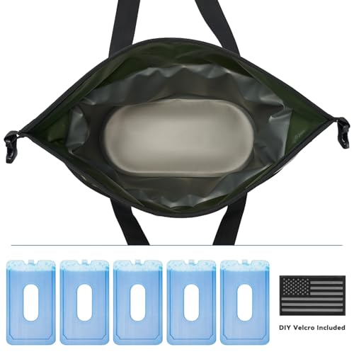 Image of Vogano 40 Can Soft Cooler Bag - Insulated Leak-Proof Large Cooler Bag with Roll-Top Waterproof Seal | Portable Ice Chest for Camping, Beach, Travel, Picnics | 24HR Cold Retention