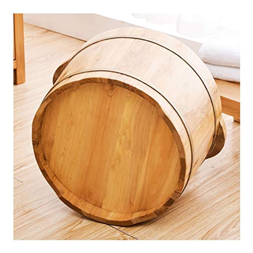 Spa de pies en barril de madera para pedicure y baño miniatura 4