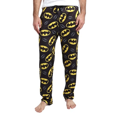 N*m様 cvtvlist warner bros pants batman Men's Adult Batman Black Sleep Pants - Gotham Knight Comfort for