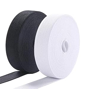 Helweet Elastisches Band 2 Stück Schwarz-Weiß