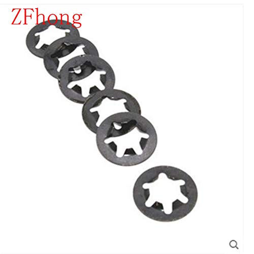 Generic 1000pcs m2.5 m3 m4 m5 m6 m8 Star Lock starlock Push on Fixes Clip Washer 65Mn - (Inner Diameter: M2.5 1000pcs)