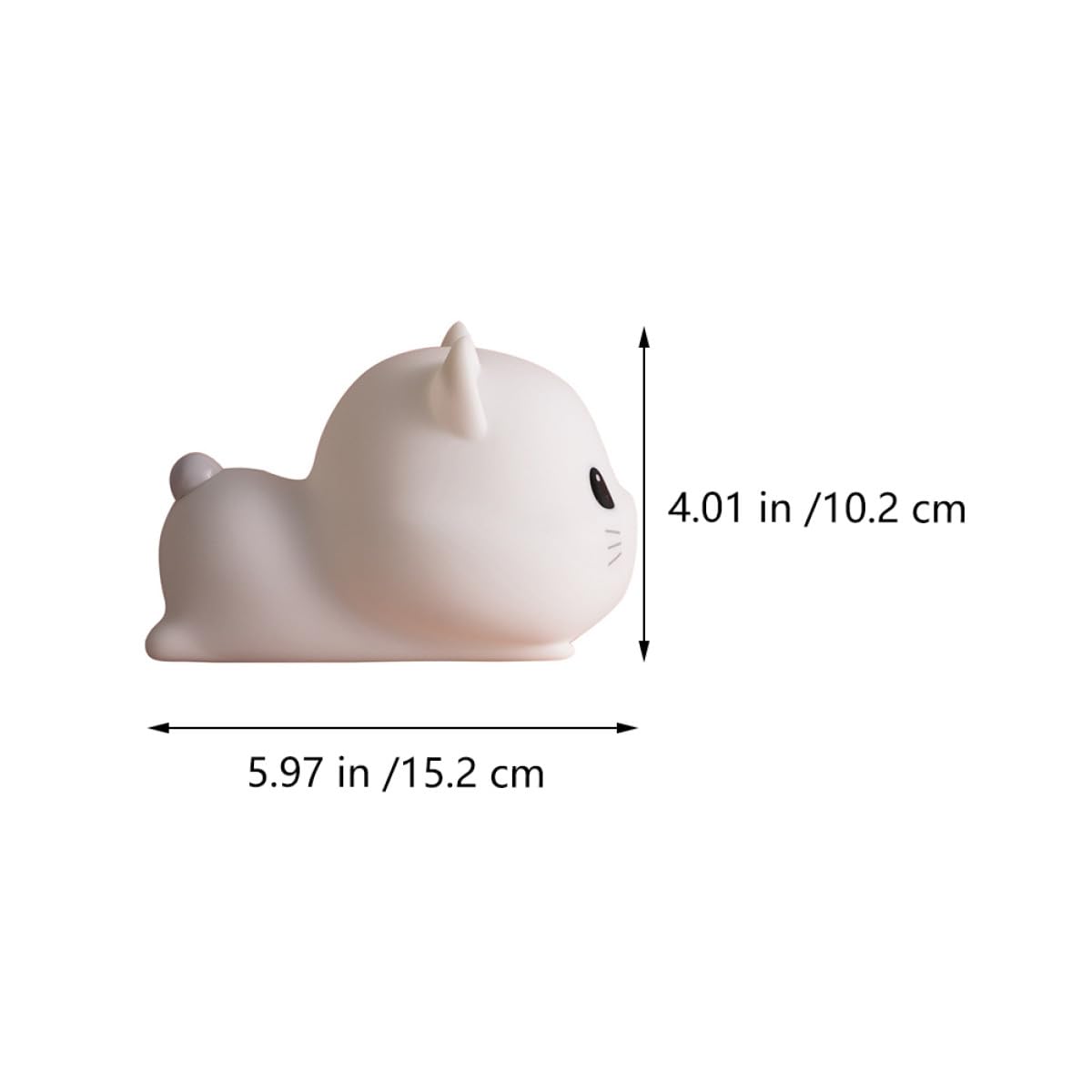 Nachtlampe Kleine Schlafzimmer Dekorative und Schreibtisch Katzen Nachtlicht USB Betrieben aus Silikon Abs Süßes Katzenförmiges Design