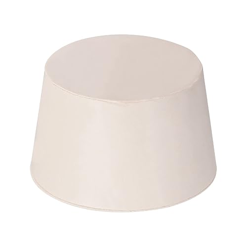 Rebower Tapones de goma de laboratorio sólidos Tapones de silicona perforados, para puertos de vidrio, bocas de tubería - 1.811-2.205 inBlanco