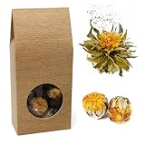Quertee – 10 x Teeblume/Teerose fruchtiger Grüntee mit toller Blütenoptik – Teerosen mit...