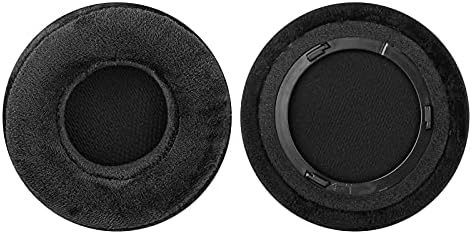 Geekria Comfort Velour Replacement Ear Pads for Corsair Virtuoso RGB, Virtuoso RGB Wireless SE, Virtuoso RGB Wireless XT Headphones Ear Cushions, Headset Earpads, Ear Cups Repair (Black)