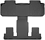 SMARTLINER Floor Mats 2nd and 3rd Row Liner Black Compatible with 2018-2022 Traverse / 2018-2022 Buick Enclave with 2nd Row Bucket Seats