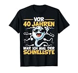 T-Shirt 40. Geburtstag Herren Damen 40 Jahre Deko