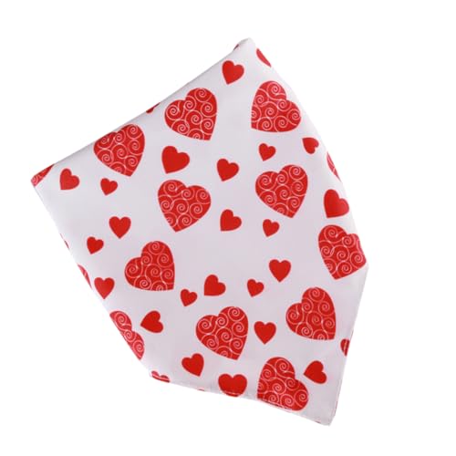 BESPORTBLE 犬の首輪よだれかけ 犬用のクールな首輪 犬用バンダナ 子犬 犬の三角形のスカーフ 二 タグ付き犬首輪 犬の結婚式の首輪 大型犬用 犬の唾液首輪 ペットの首輪の装飾 犬よだれかけ 赤