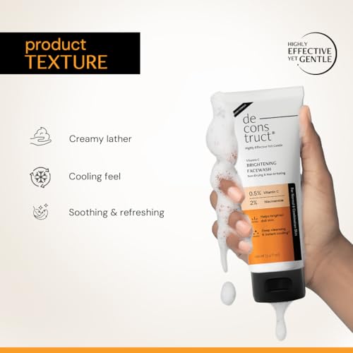 Image of Deconstruct Vitamin C Brightening Face Wash, Brightens & Fades Dark Spots -100ml